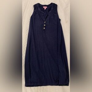 Lilly Pulitzer Blue Knee-Length Sleeveless Sundress